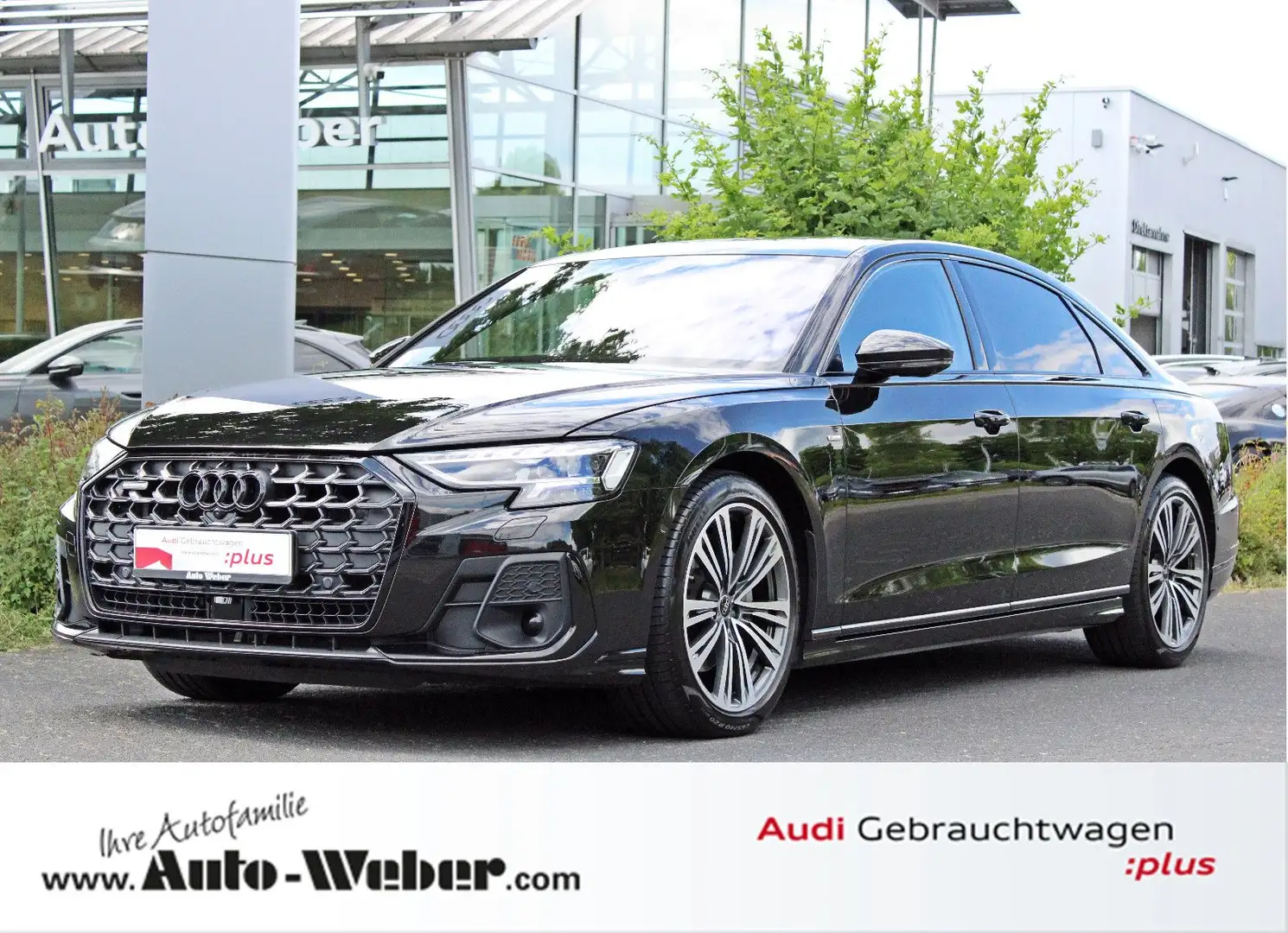 Audi A8 Lang 50TDI S LINE BLACK S-SITZE PANO HUD B&O Schwarz - 1