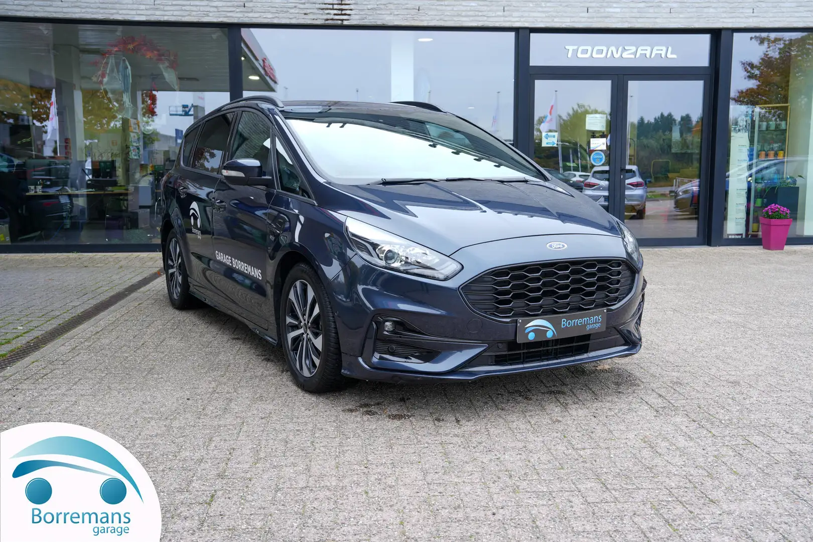 Ford S-Max 2.5 I HEV 140 KW ST-LINE MET TREKHAAK Bleu - 1