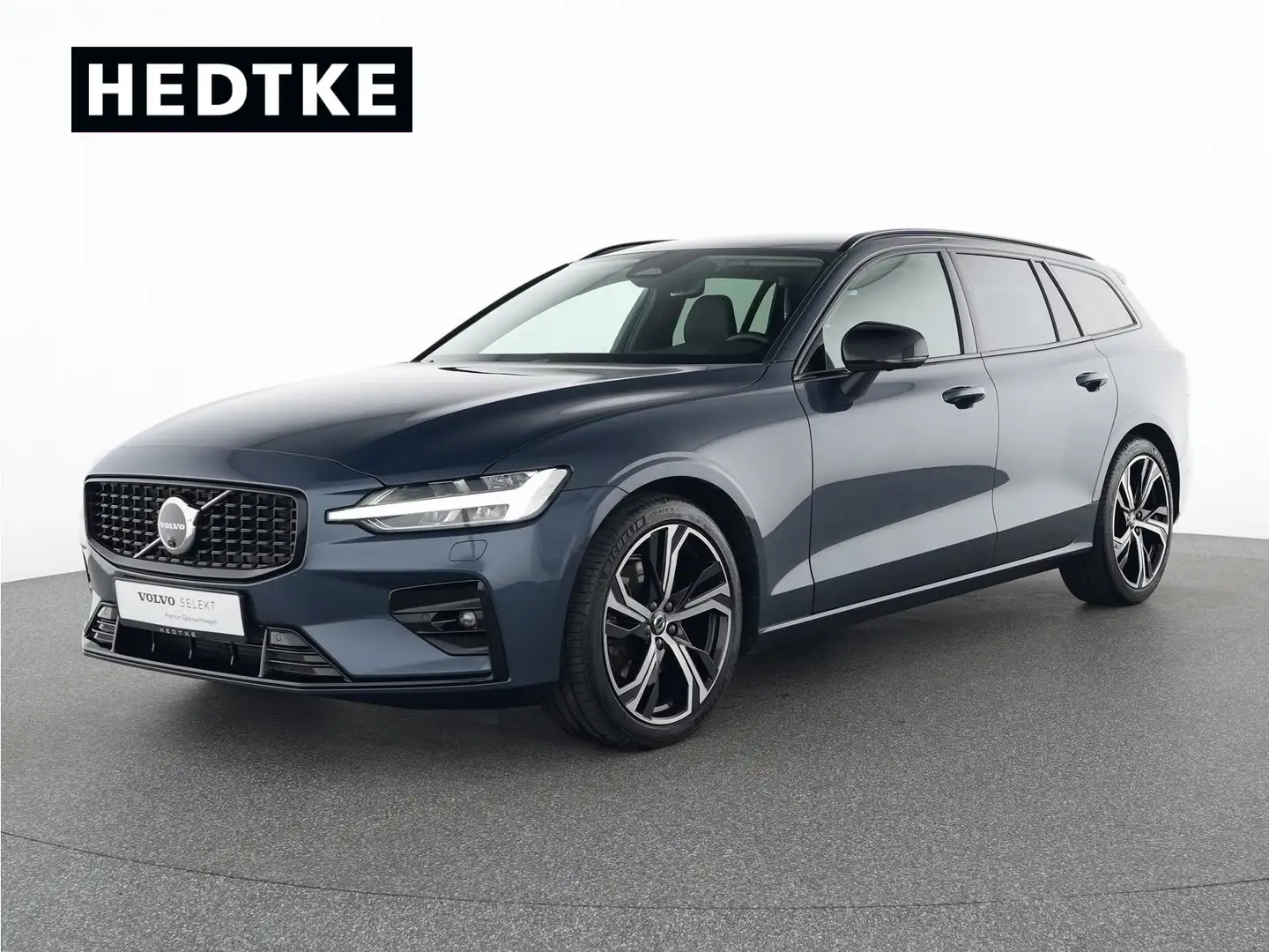 Volvo V60 B4 Benzin Plus Dark 19"+AHK+ACC+H&K+360° Blau - 1