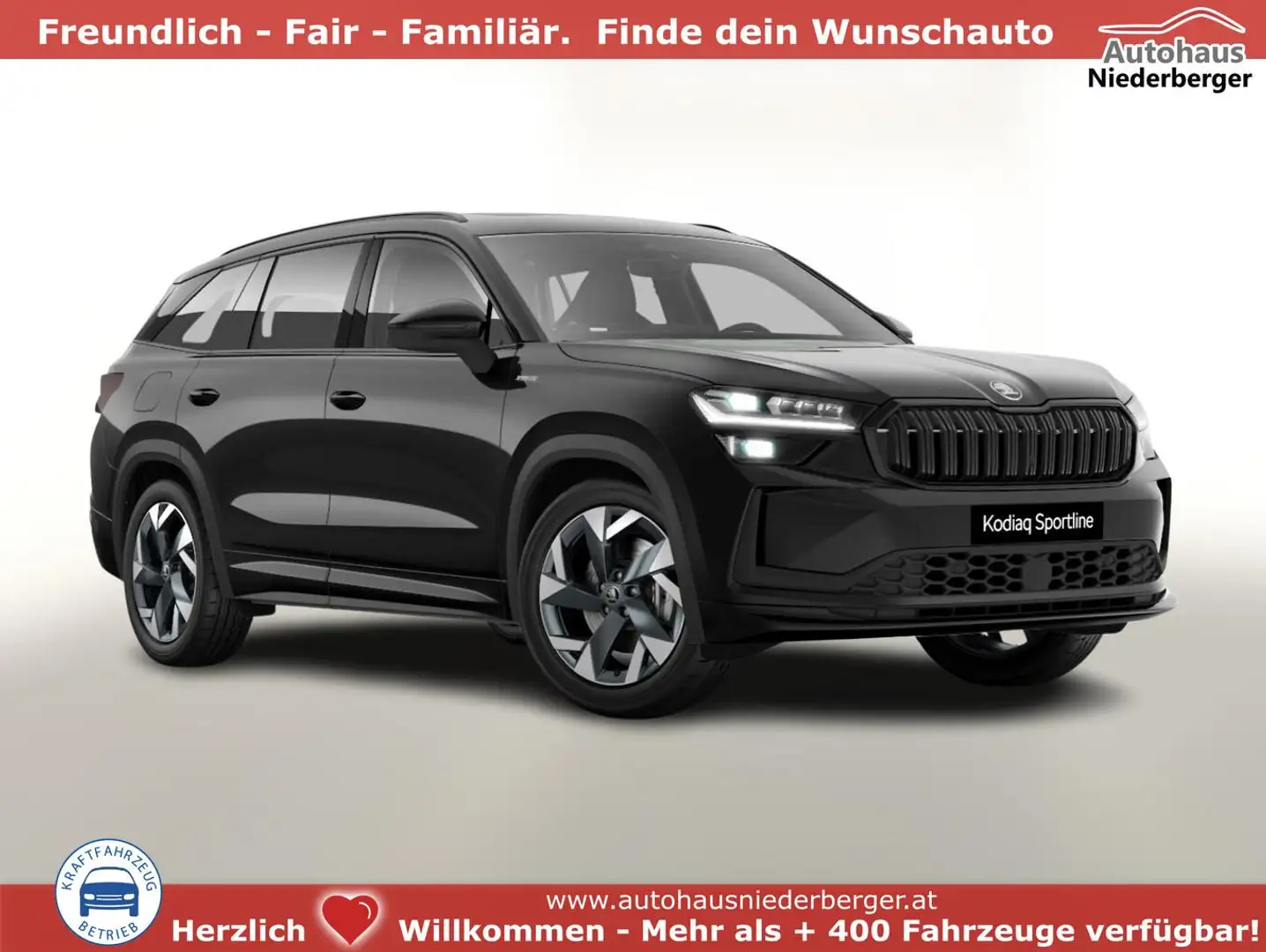 Skoda Kodiaq Sportline TDI 193 4x4 Sportl AHK Pano Matrix Na... Schwarz - 1