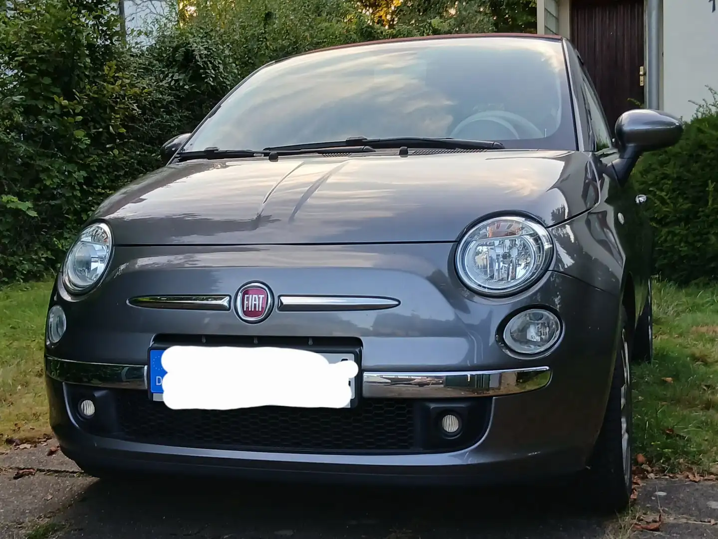 Fiat 500 Cabrio - TÜV & Allwetterreifen neu! Grau - 2