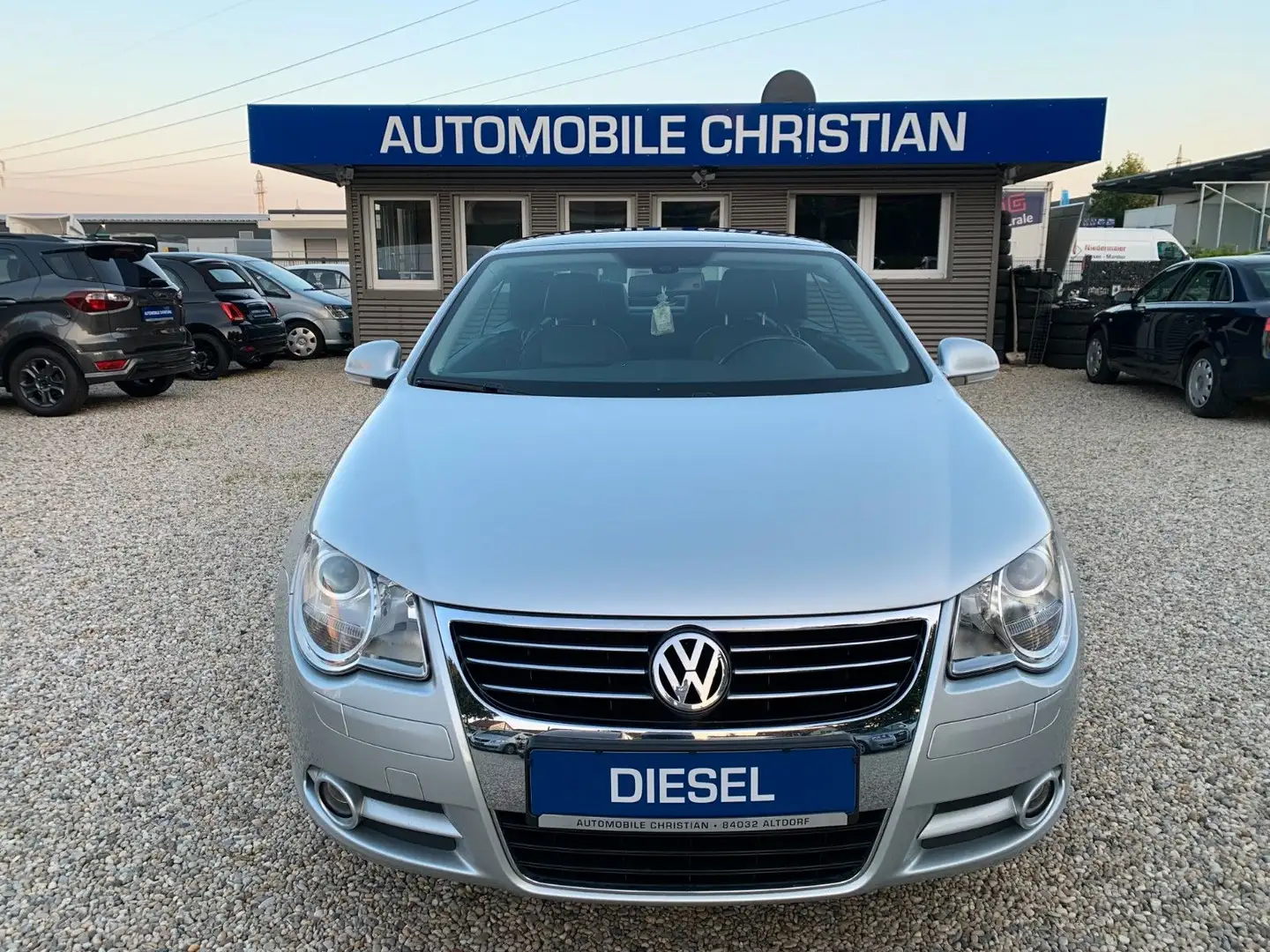 Volkswagen Eos 2.0 TDI Leder Sitzheizung Klimaautomatik PDC Silber - 1