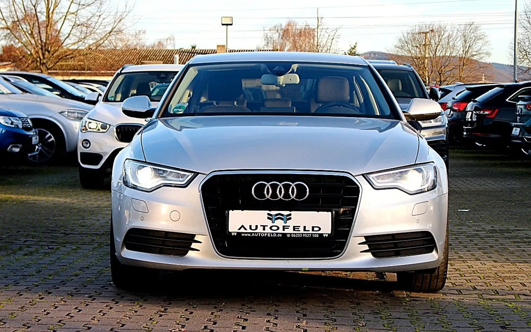 Audi A6 3.0 TDI/VOLLSH/STANDHZNG/NAVI/RCAM/SHZ/PDC/ Silber - 2
