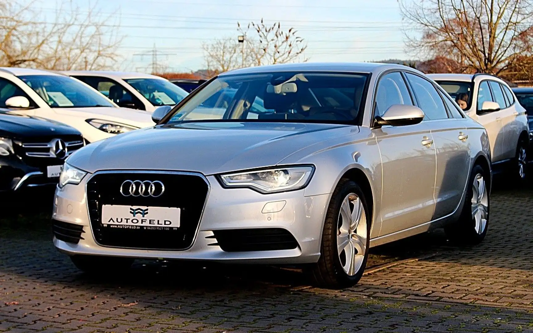 Audi A6 3.0 TDI/VOLLSH/STANDHZNG/NAVI/RCAM/SHZ/PDC/ Silber - 1
