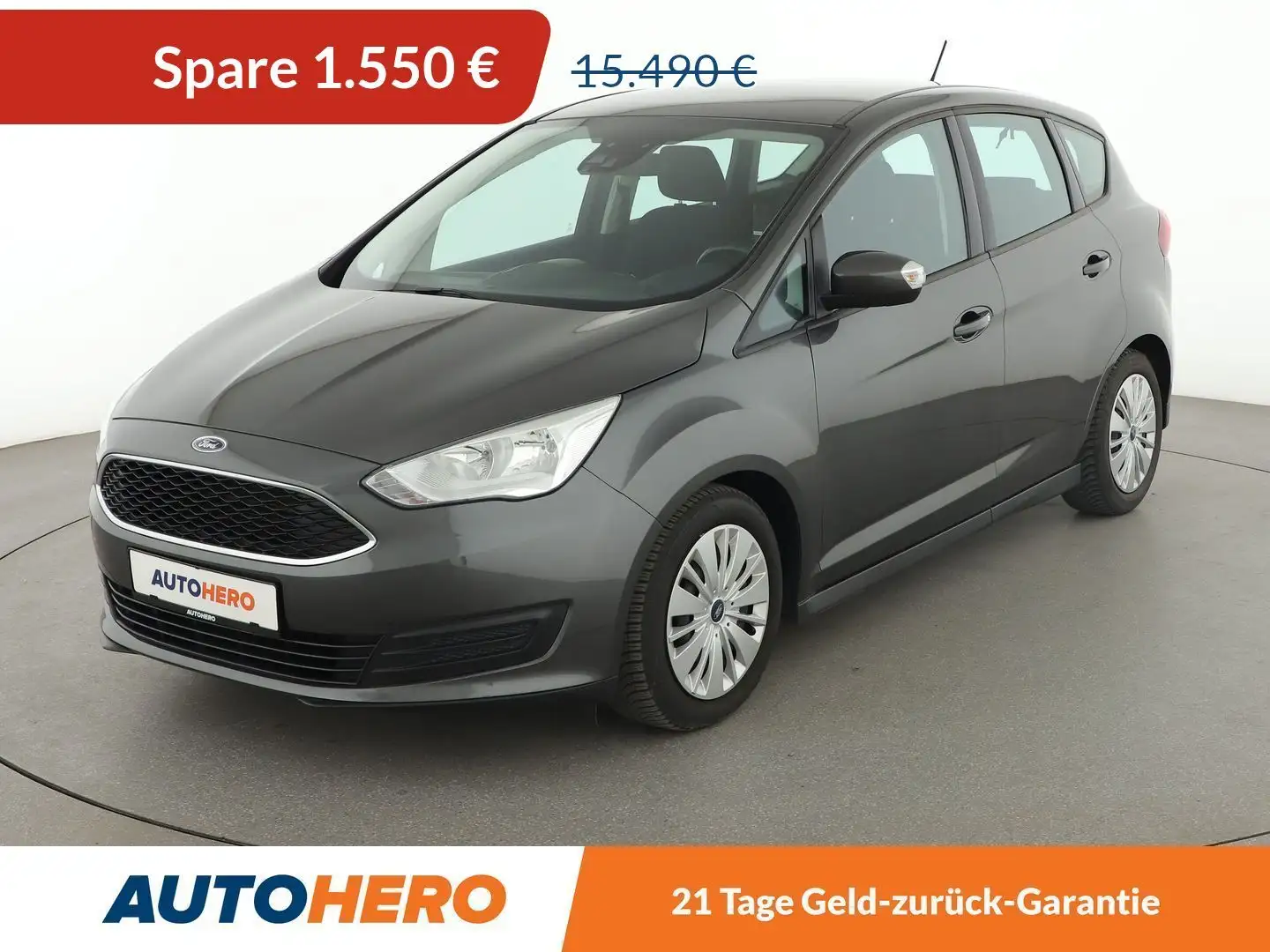 Ford C-Max 1.5 EcoBoost Trend Aut.*PDC*SHZ*AHK*KLIMA*GARANTIE Grau - 1