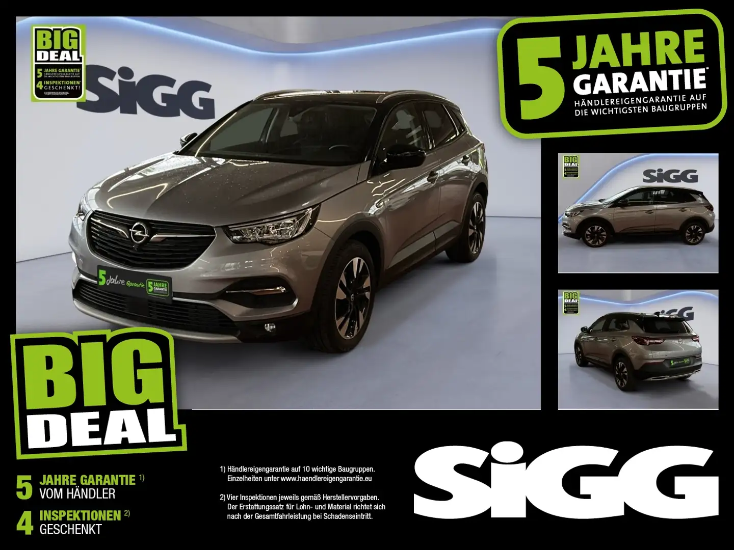 Opel Grandland 1.6 Turbo Elegance FLA 360 ParkAss. Grijs - 1