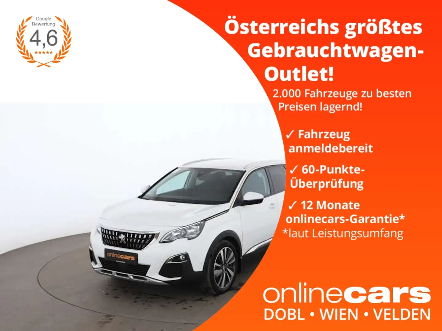 Peugeot 3008 1.5 BlueHDi 130 Allure LEDER ASSIST SITZHZG Weiß - 1