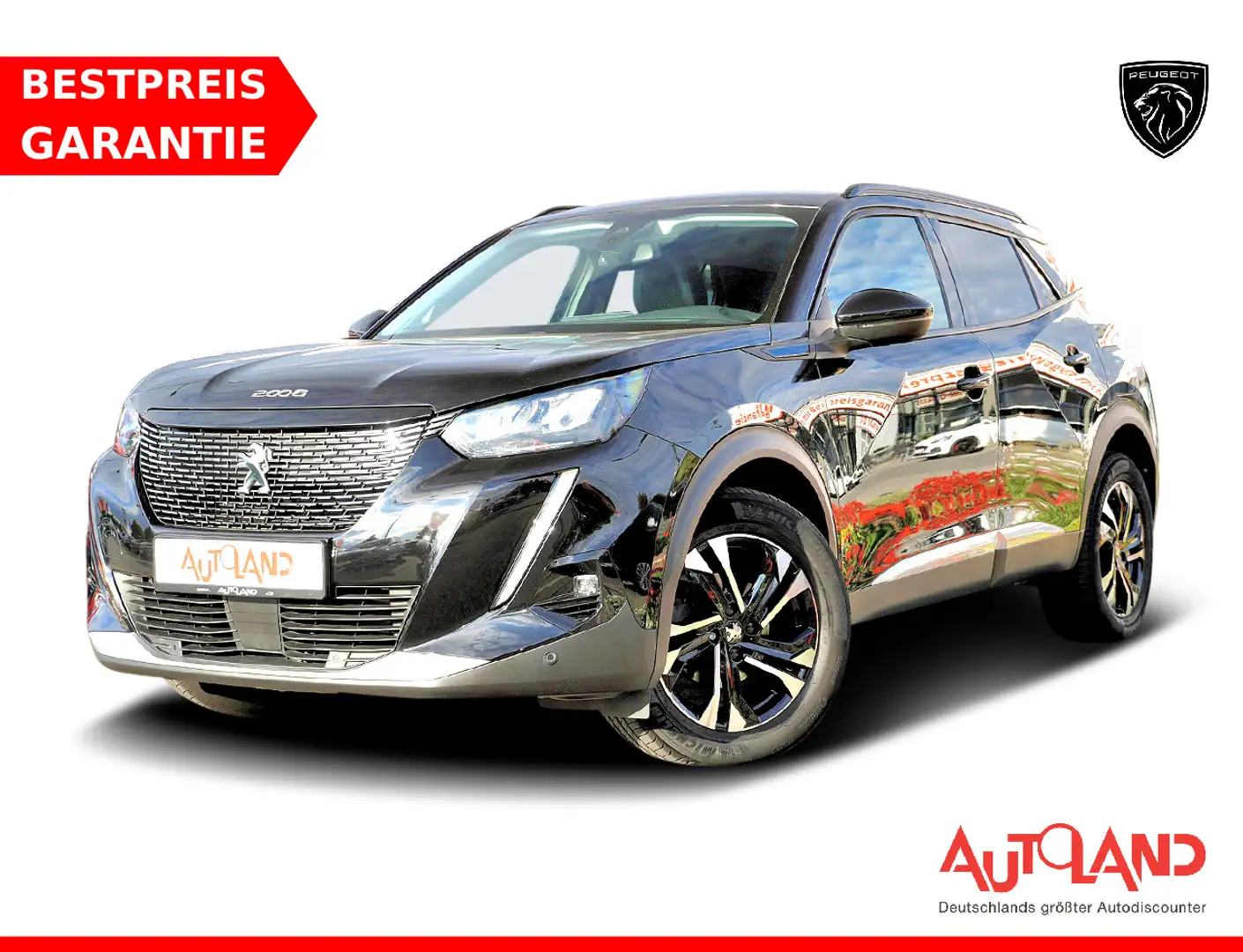 Peugeot 2008 1.2 PureTech Active Pack Navi LED Klimaaut. Noir - 1
