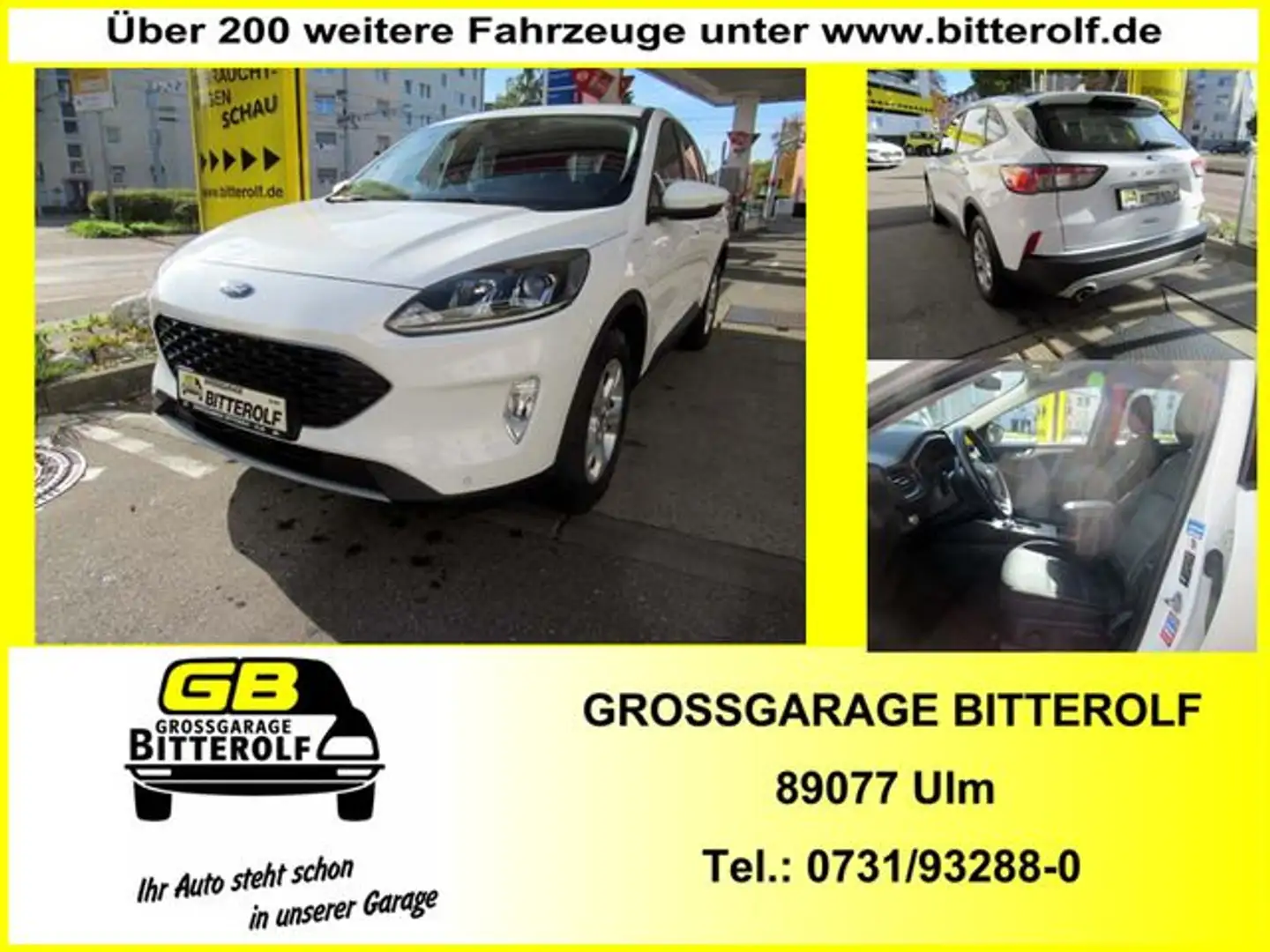 Ford Kuga Plugin Hybrid Autom Navi/AHK/4SHZ/PDC Weiß - 1