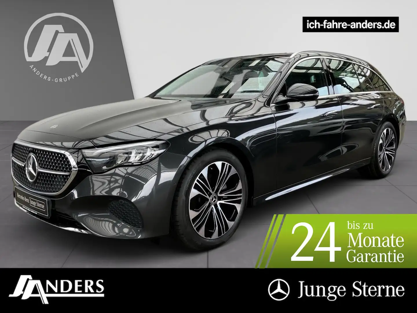 Mercedes-Benz E 220 d T Avantgarde+MBUX+Distr+Pano+AHK+LED+Key Grau - 1