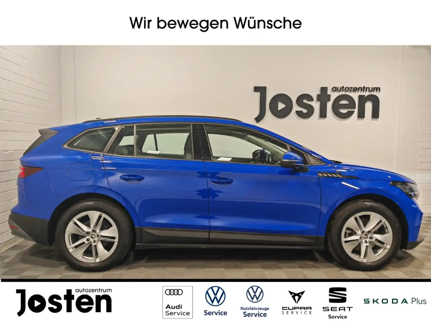 Skoda Enyaq 50 Loft RFK CarPlay Navi PDC v+h Lane LED GRA Bleu - 2