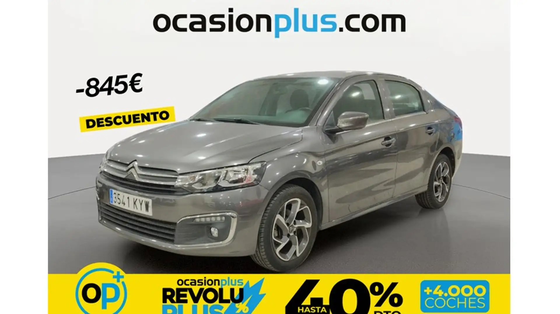 Citroen C-Elysée 1.2 PureTech Shine 82 Gris - 1