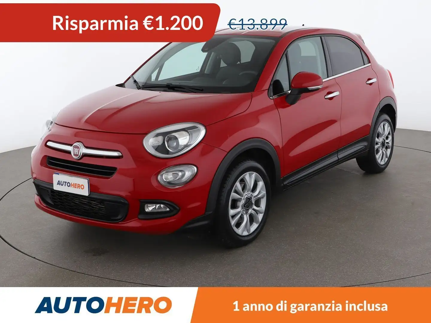 Fiat 500X 1.6 JTDM Lounge 120 CV Rosso - 1