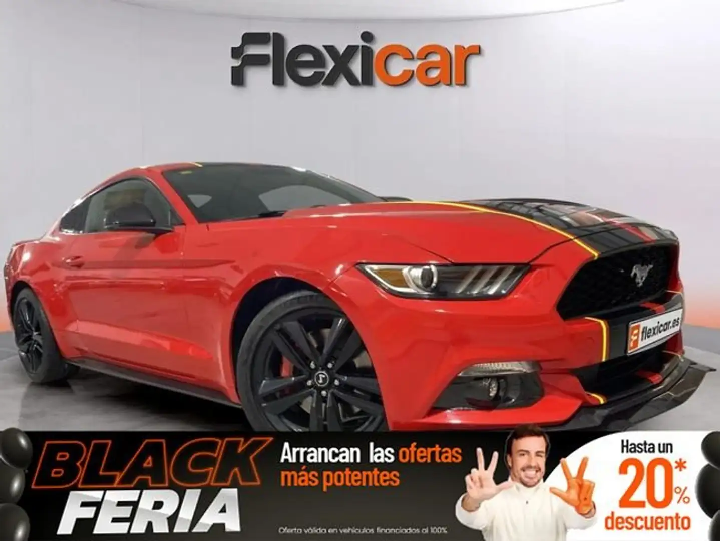 Ford Mustang Fastback 2.3 EcoBoost Rouge - 1
