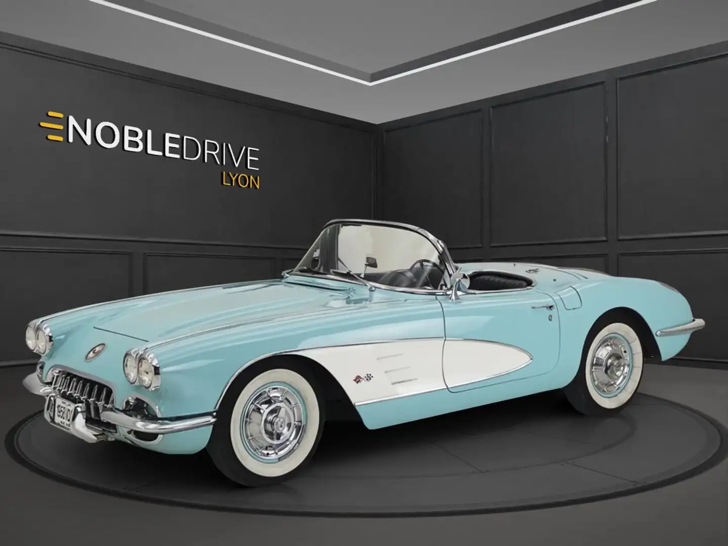 Corvette C1 C1 CONVERTIBLE - ETAT EXCEPTIONNEL - BVM - 233cv Blau - 1