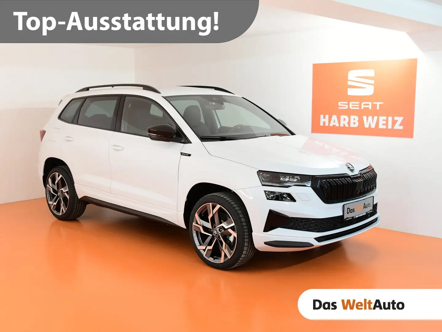 Skoda Karoq Sportline TSI DSG ACT Weiß - 1