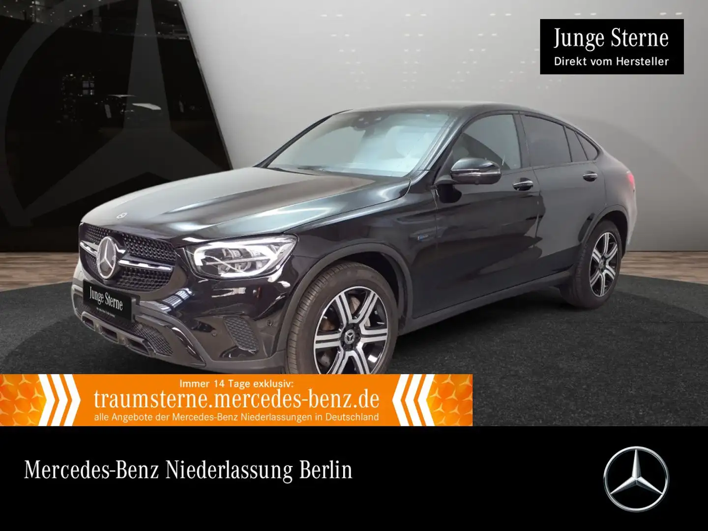 Mercedes-Benz GLC 300 de Coupé 4M NIGHT+360+AHK+LED+FAHRASS+9G Schwarz - 1
