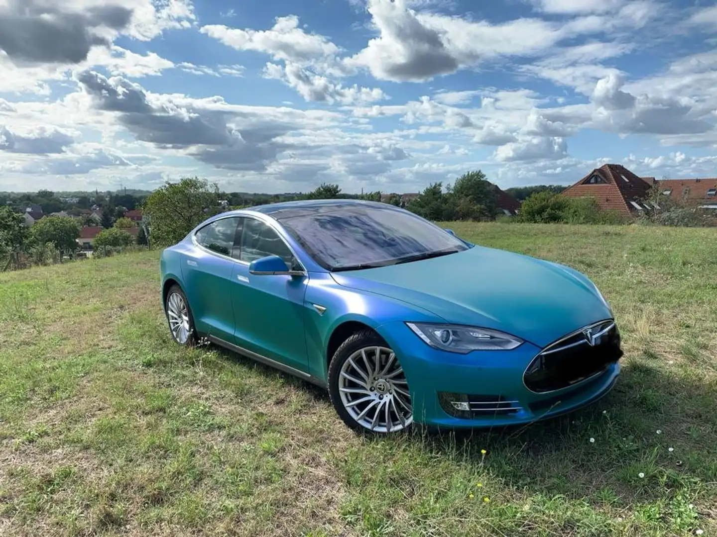 Tesla Model S S 85 Performance Kék - 2
