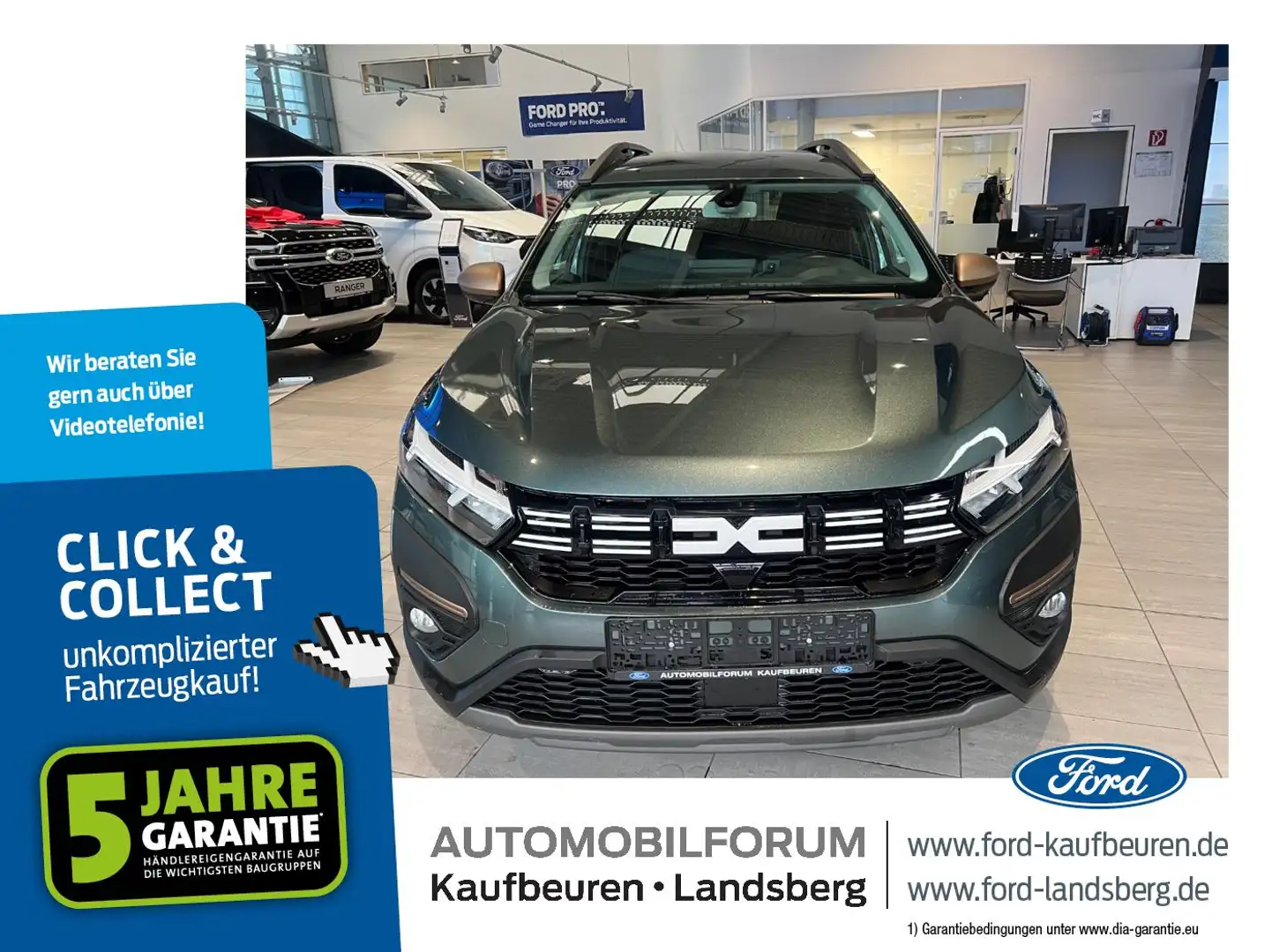 Dacia Jogger 1.6 140 7-Sitzer Extreme 7Sitzer RFK PDC Grün - 1