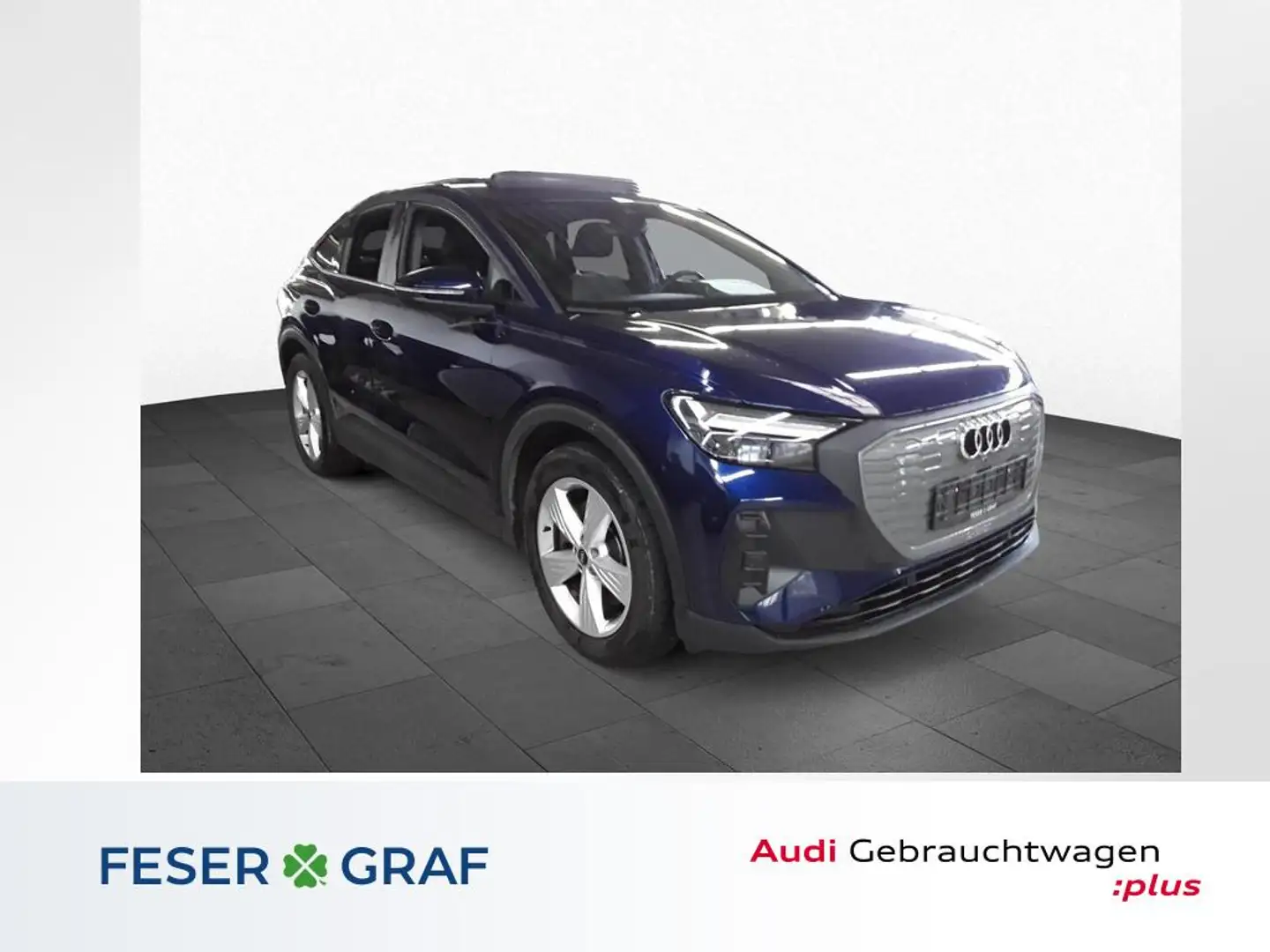 Audi Q4 e-tron Sportb 40 e-tron 150 kW+Wärmepumpe+Pano+Navi Blau - 1