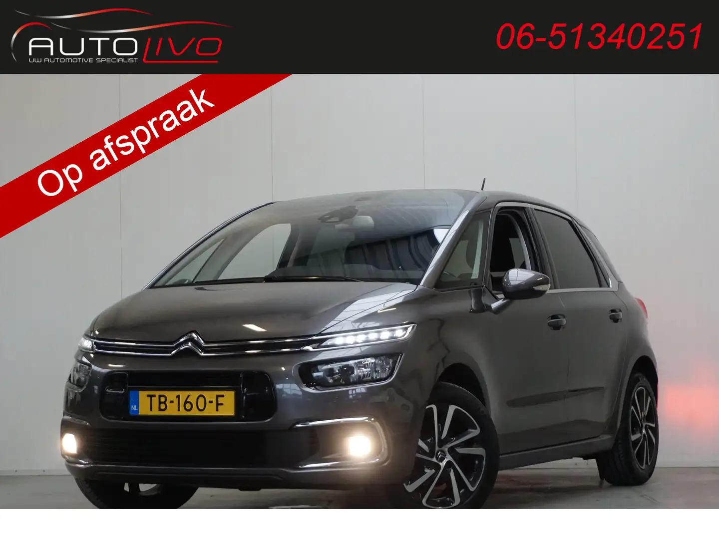 Citroen C4 SpaceTourer 1.2 PureTech Business AUTOMAAT! APPLE NAVI CLIMA P Grijs - 1