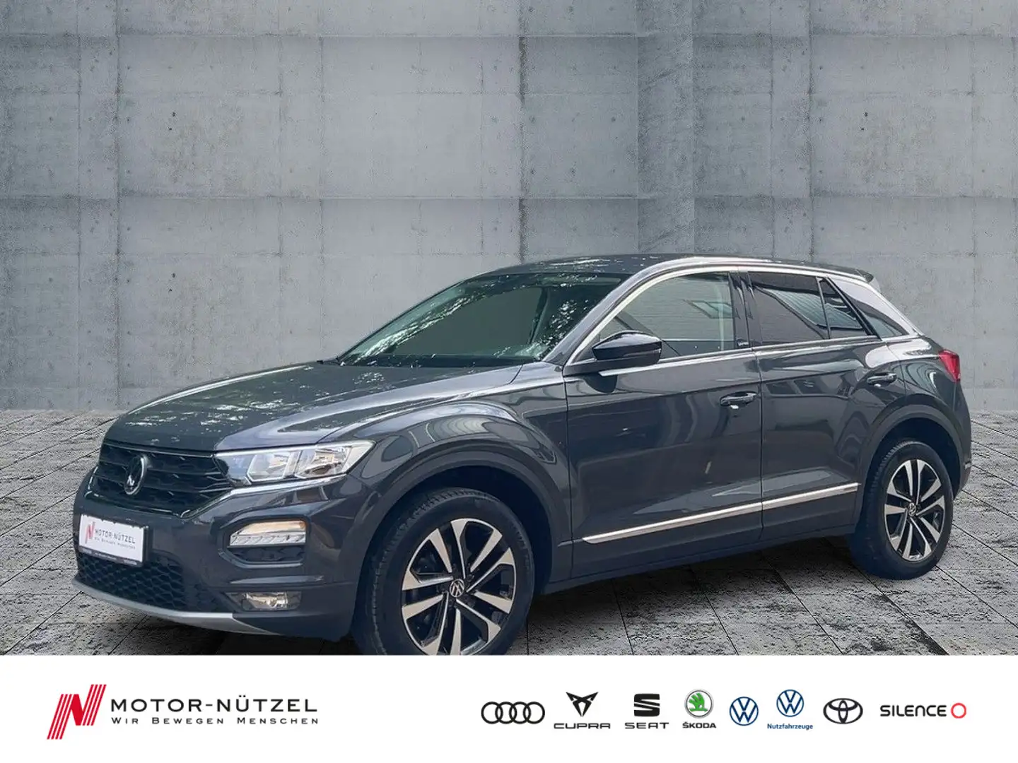 Volkswagen T-Roc 1.0 TSI UNITED 5JG+NAV+APP+ACC+SHZ+PDC+RFK Grau - 1