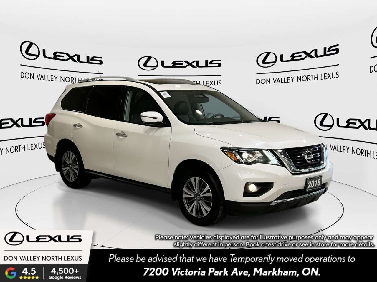 2018 Nissan Pathfinder SL Premium Pkg-7Passenger-Navigation-Panoramic Roo