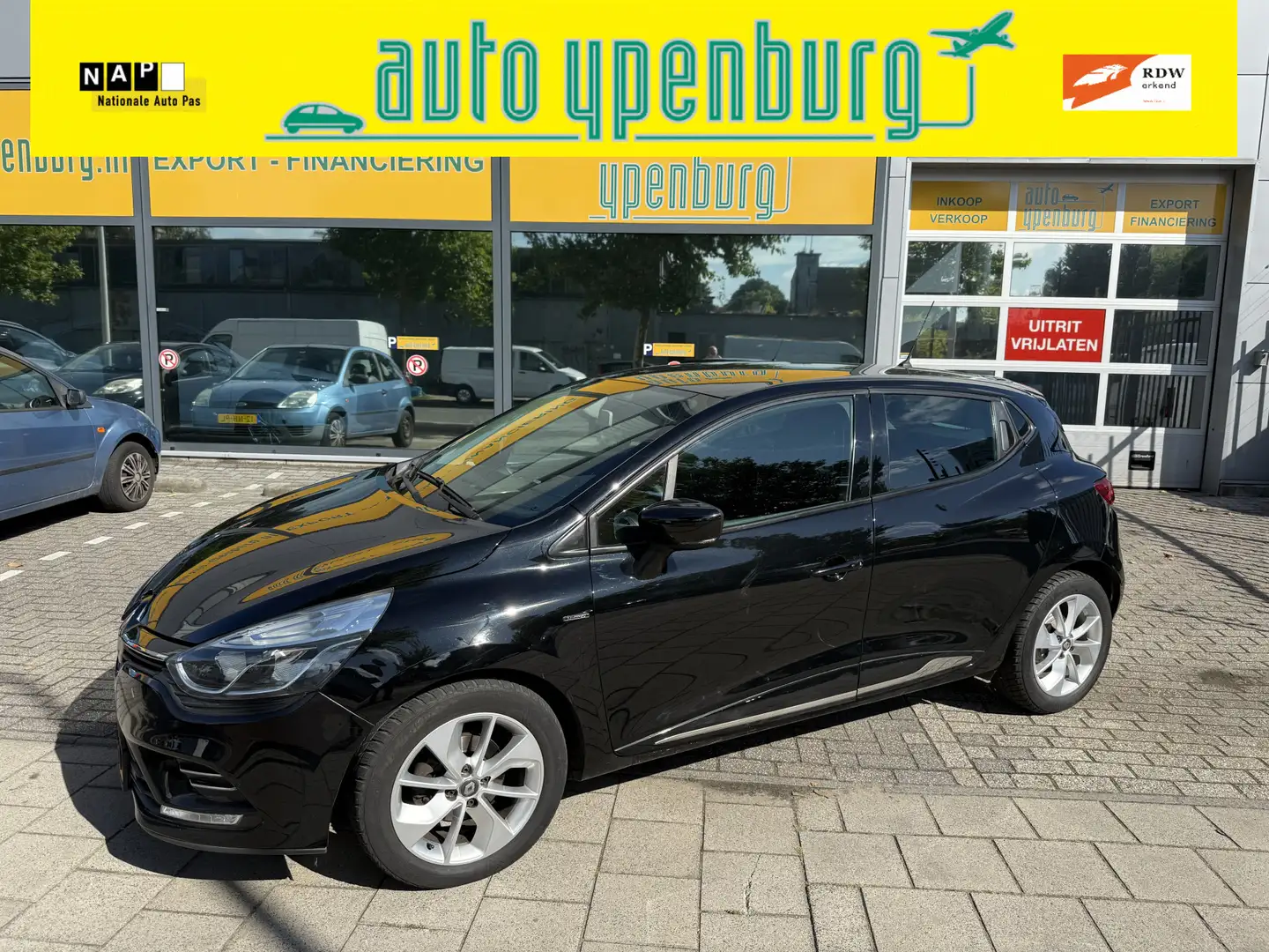 Renault Clio 0.9 TCe Limited * 108.402 Km * Navi * Airco *Led * Zwart - 1
