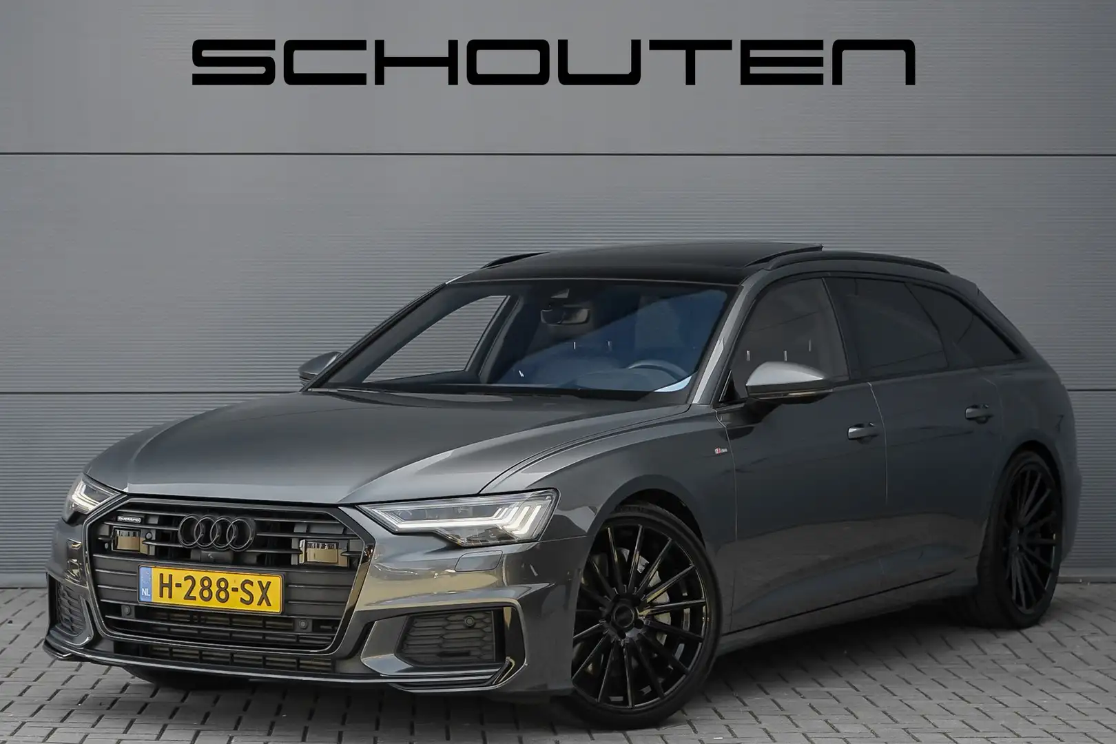 Audi A6 Avant 55 TFSI Quattro Design S Pano Luchtvering 4W Gris - 1