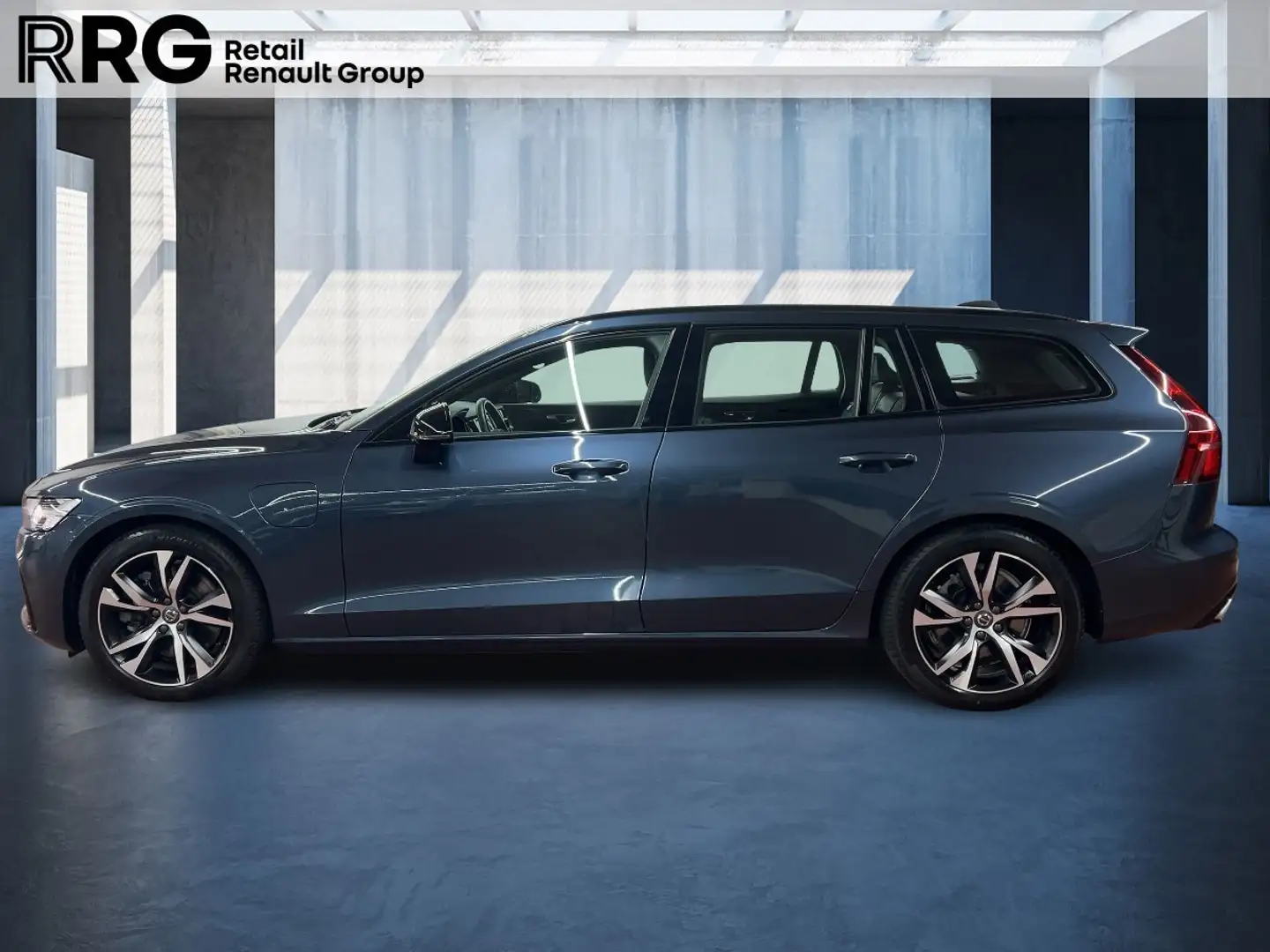 Volvo V60 KOMBI T6 Twin R DESGIN RECHARG AWD Blauw - 2