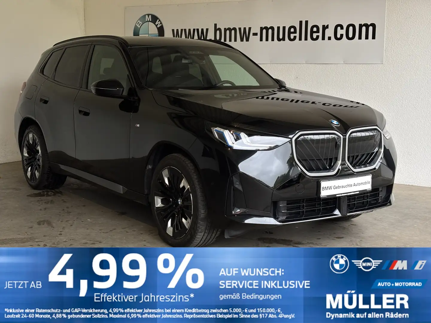 BMW X3 xDrive20d SAG M Sport AHK/ROLLO/S-LÜFT/4xSH Schwarz - 1