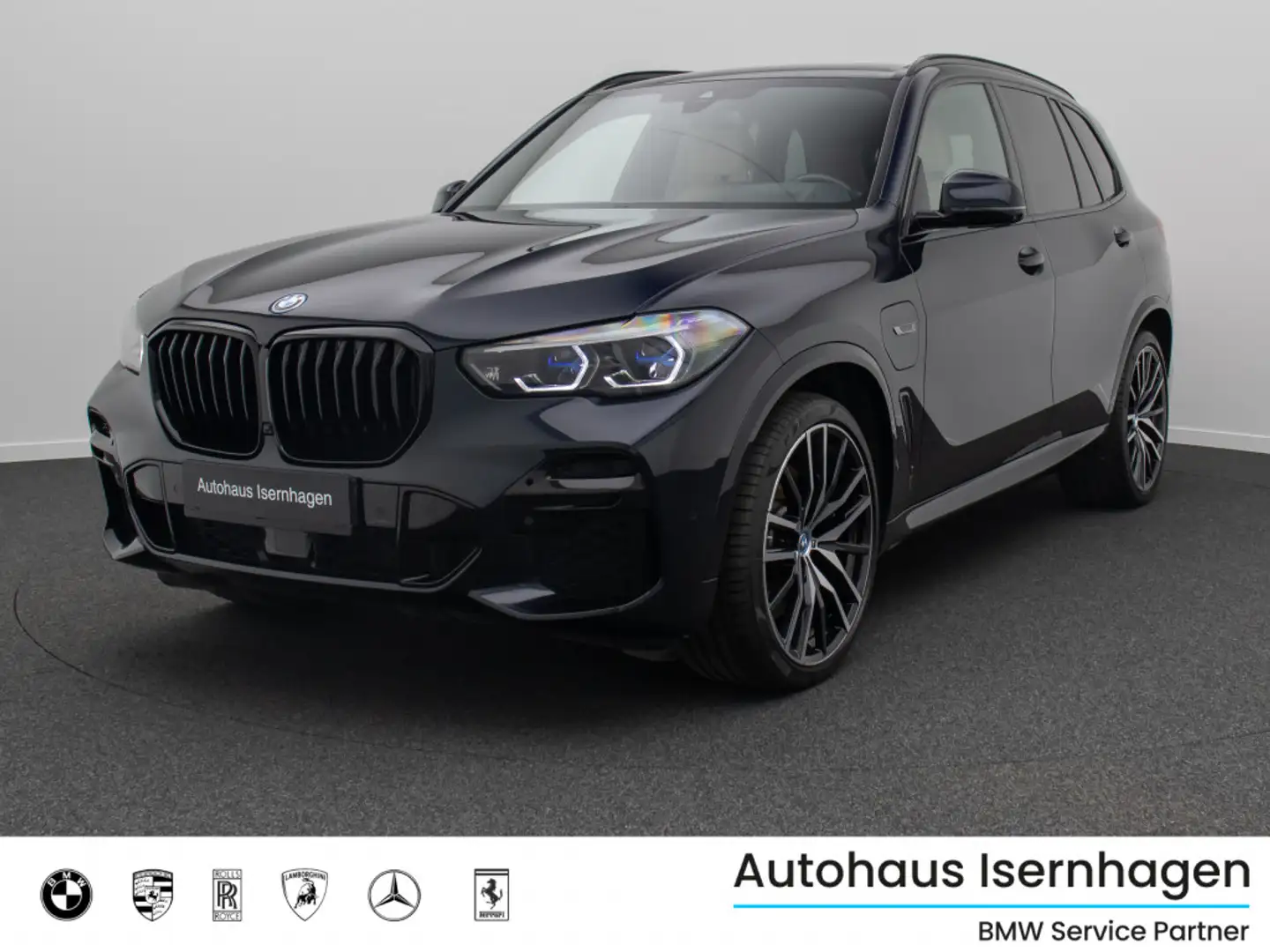 BMW X5 xD45e M Sport 360°Laser HUD DAB HiFi AHK 22 Чорний - 1