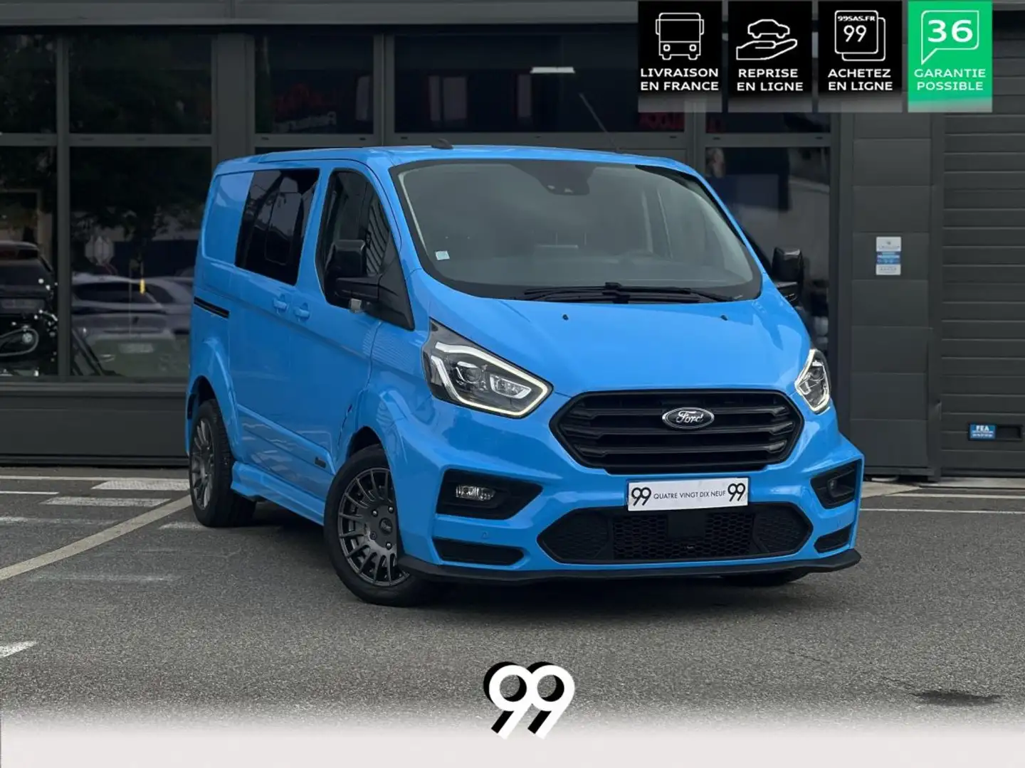 Ford Transit CUSTOM/TOURNEO CUSTOM Custom MS-RT 2.0 EcoBlue CUSTOM CABINE APPROFONDIE LIVRAISON/REPRISE/LOA/CREDIT Blau - 1