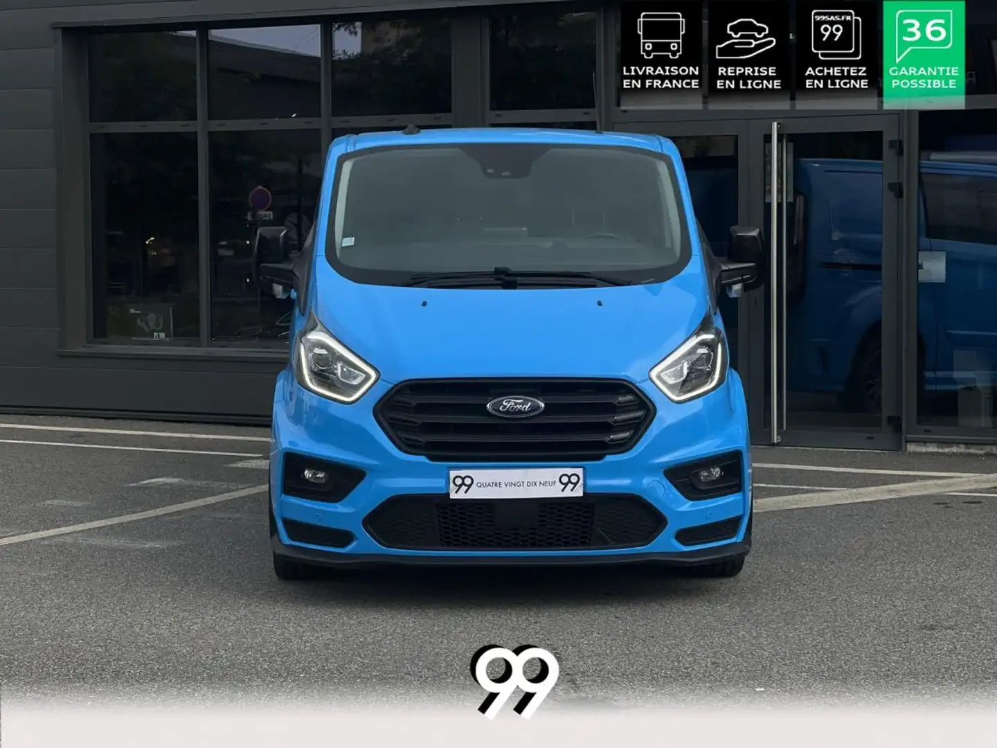 Ford Transit CUSTOM/TOURNEO CUSTOM Custom MS-RT 2.0 EcoBlue CUSTOM CABINE APPROFONDIE LIVRAISON/REPRISE/LOA/CREDIT Blau - 2
