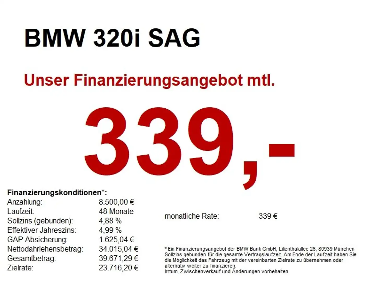 BMW 320 i SAG M Sport LED+/360/K-ZUG/PRIVACY/M-Fwk+ Grau - 1