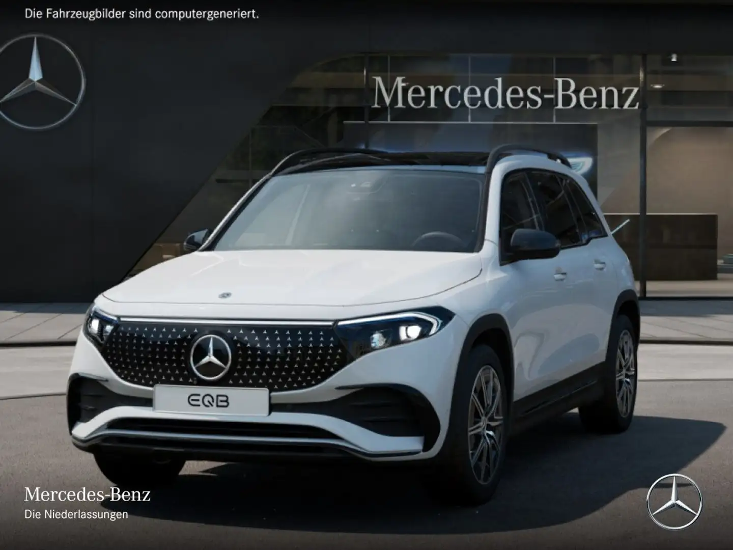 Mercedes-Benz EQB 250 AMG+NIGHT+PREMIUM+PANO+360+MEMORY+HUD+SPUR Weiß - 2