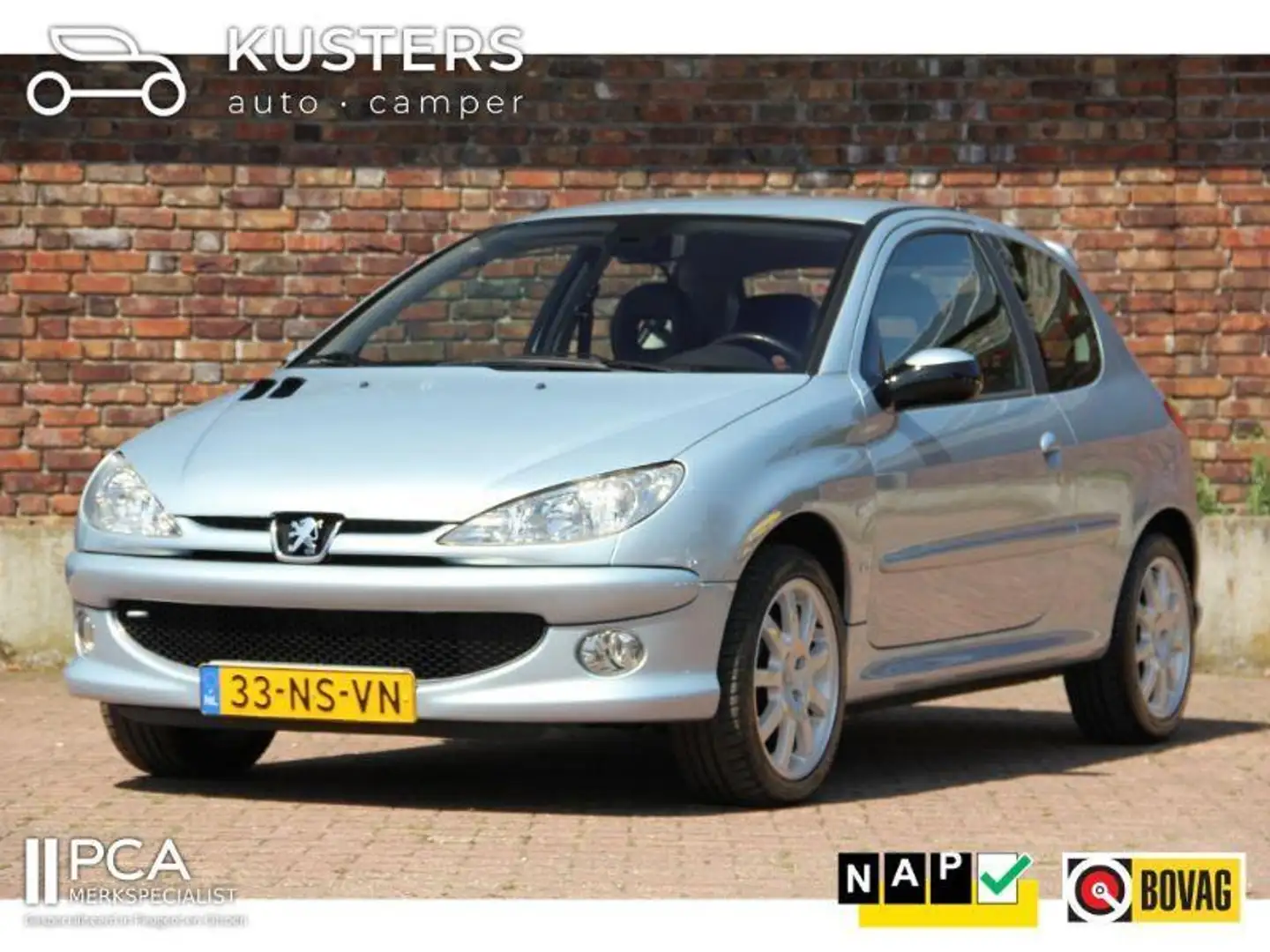 Peugeot 206 2.0-16V GTI NAP km-stand| Cruise control | Airco Gris - 1