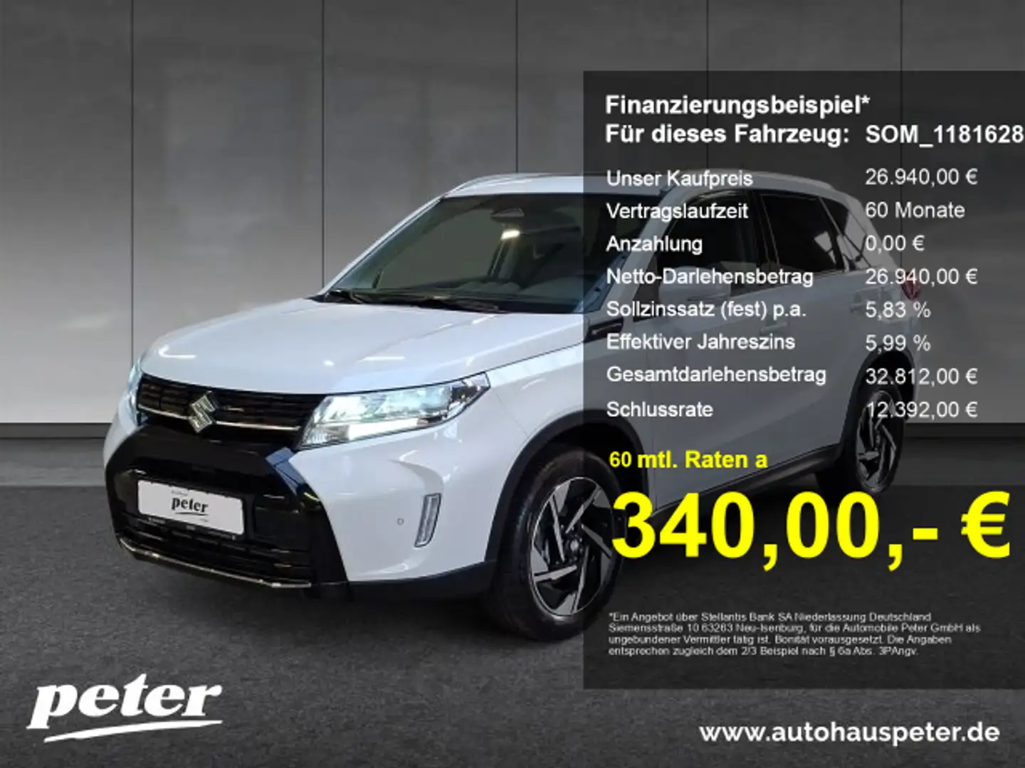 Suzuki Vitara Vitara 1.4 Comfort+ Allgrip Hybrid Weiß - 1