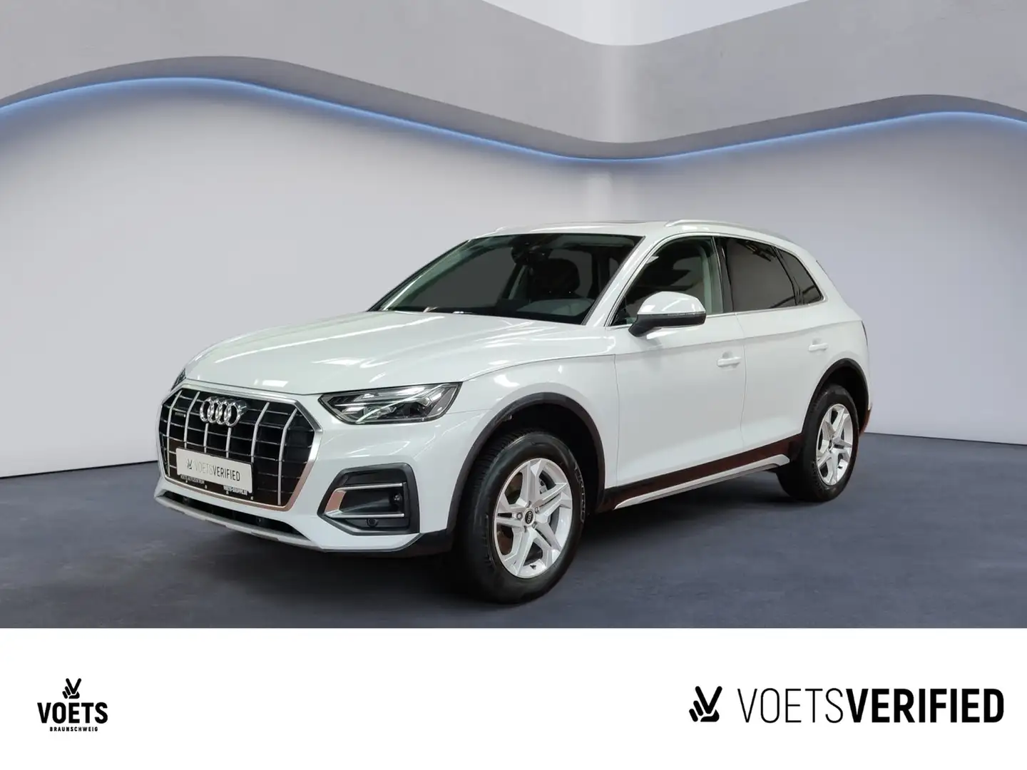 Audi Q5 advanced 40 TDI quattro S-tronic LED+PANO+PDC Blanc - 1
