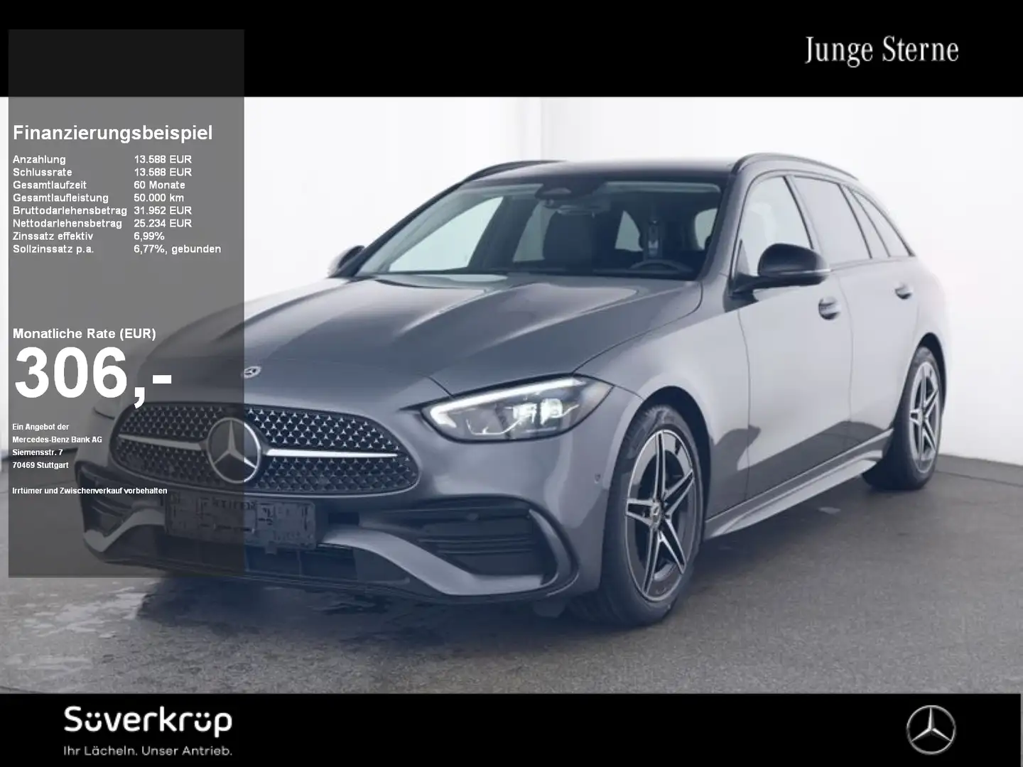 Mercedes-Benz C 220 T d , AMG NIGHT SPUR PANO KAMERA PDC SHZ Grau - 1