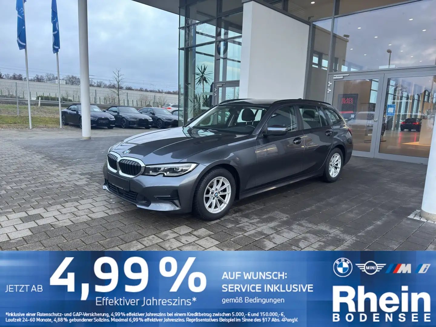 BMW 320 d Touring Panoramadach ACC Komfortzugang HiFi Grau - 1