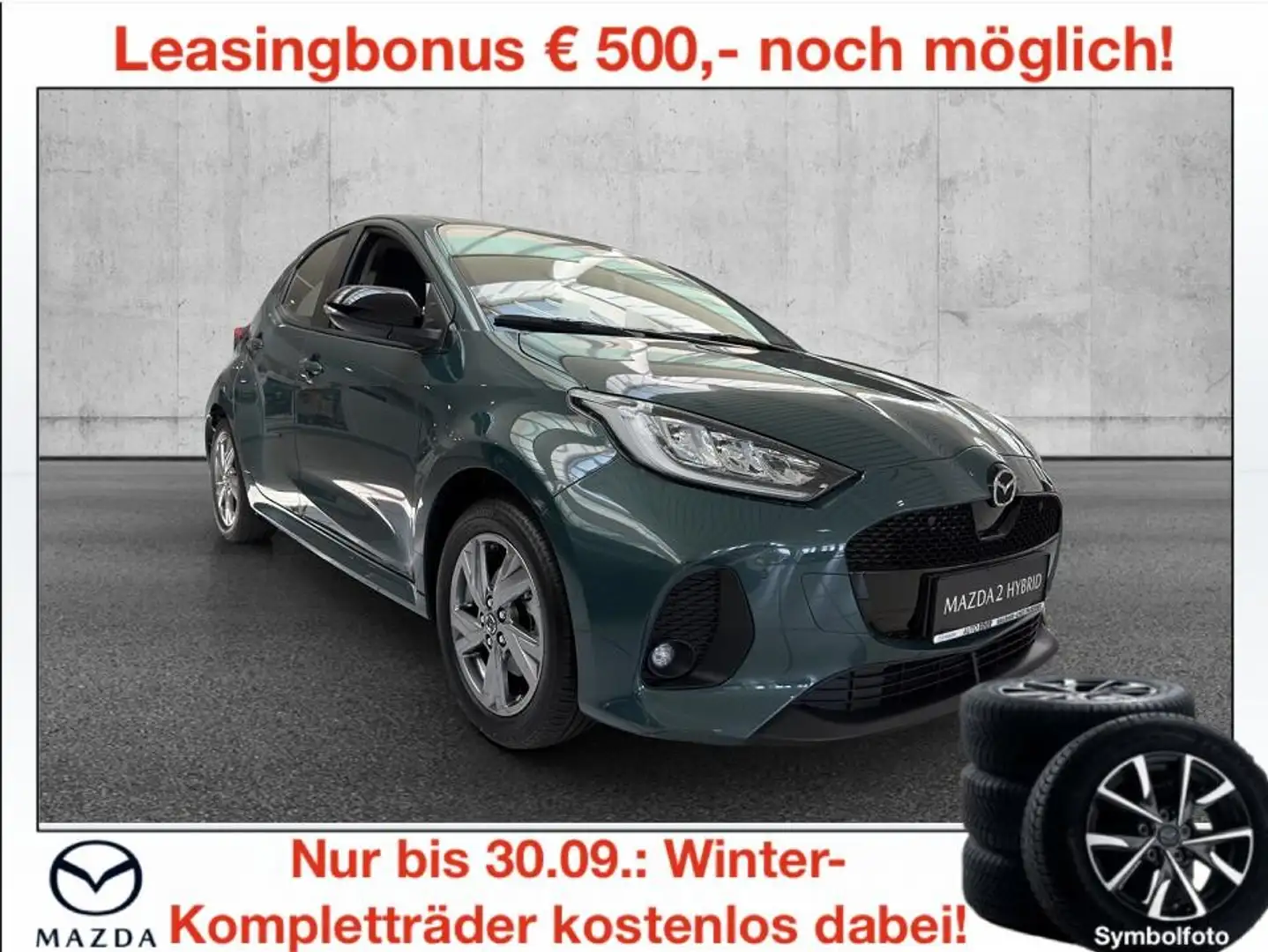 Mazda 2 Mazda2 Hybrid Exclusive Line Aut. Grün - 1