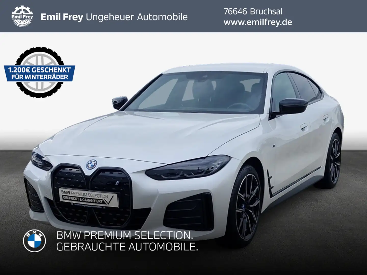BMW i4 eDrive40 Gran Coupe *AHZ*Sportpaket*LHZ* Weiß - 1