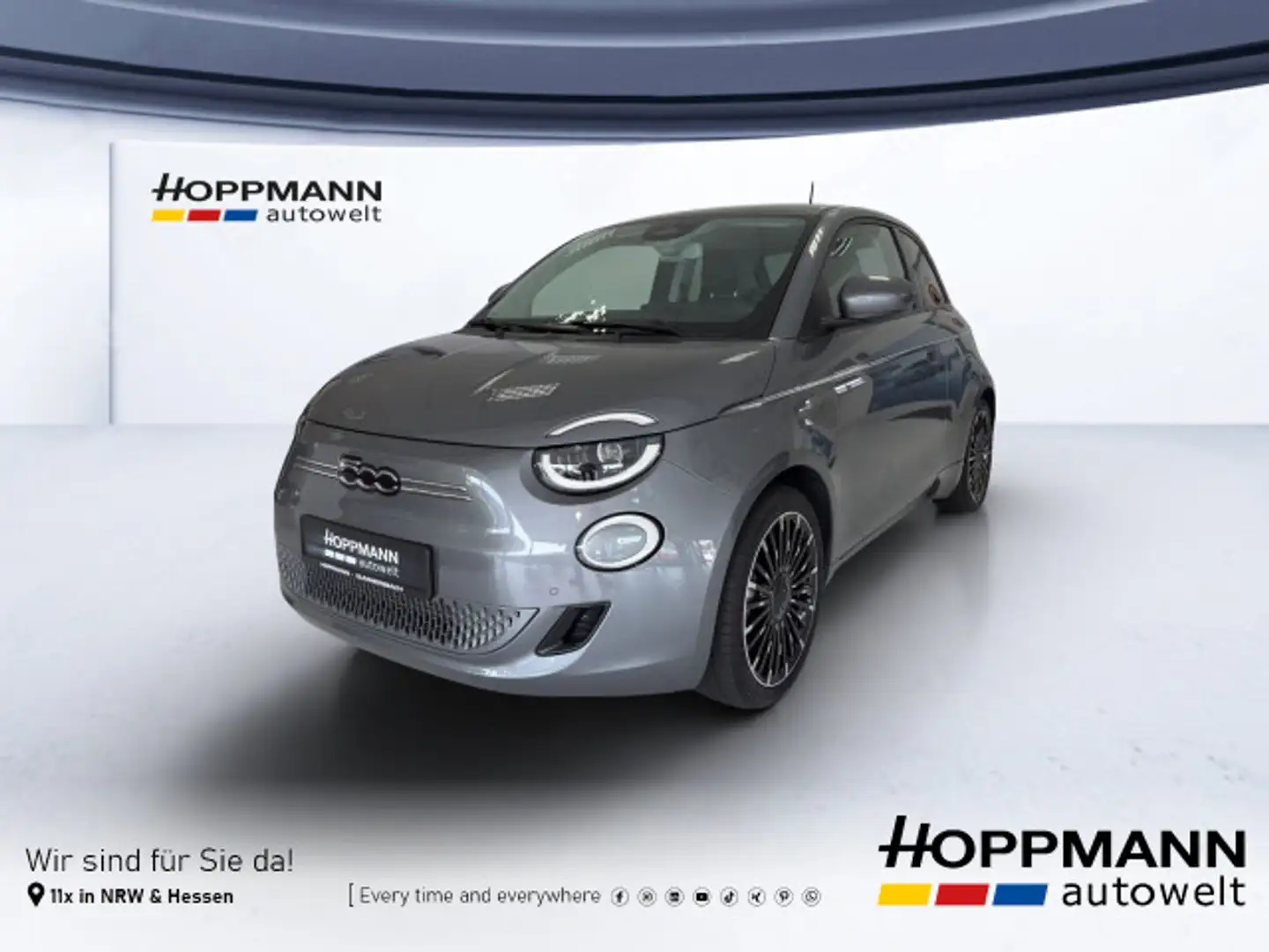 Fiat 500e 3+1 Icon PDC SHZ CarPlay Navi Grigio - 1