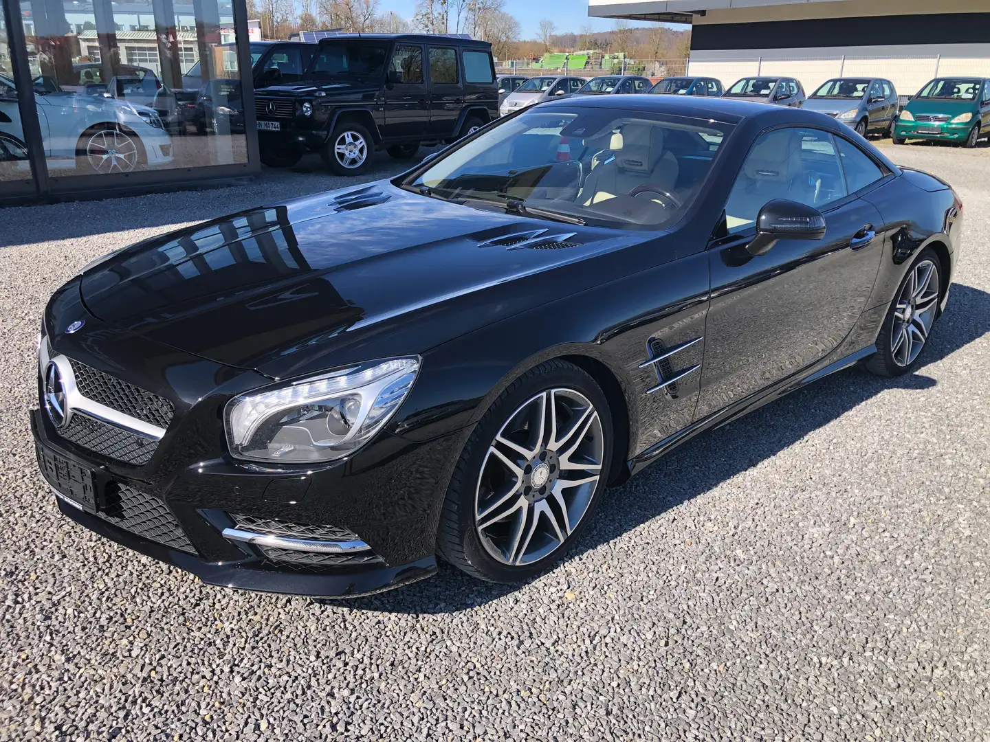 Mercedes-Benz SL 350 7G-TRONIC AMG*KEYLESS-GO*HK*MAGIC*VOLL*1.Hand* Noir - 1