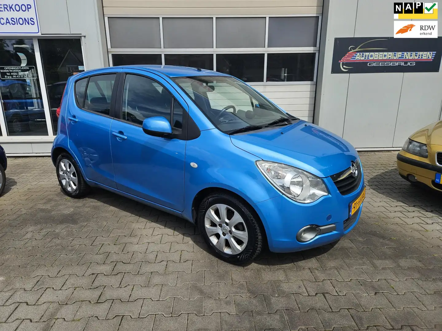 Opel Agila 1.2 Enjoy AIRCO Blauw - 1