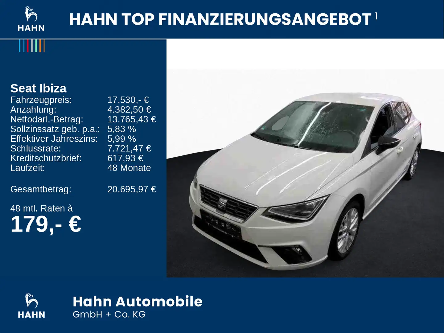SEAT Ibiza 1.0TSI FR LED Navi PDC Sportsitze 16" SHZ Weiß - 2
