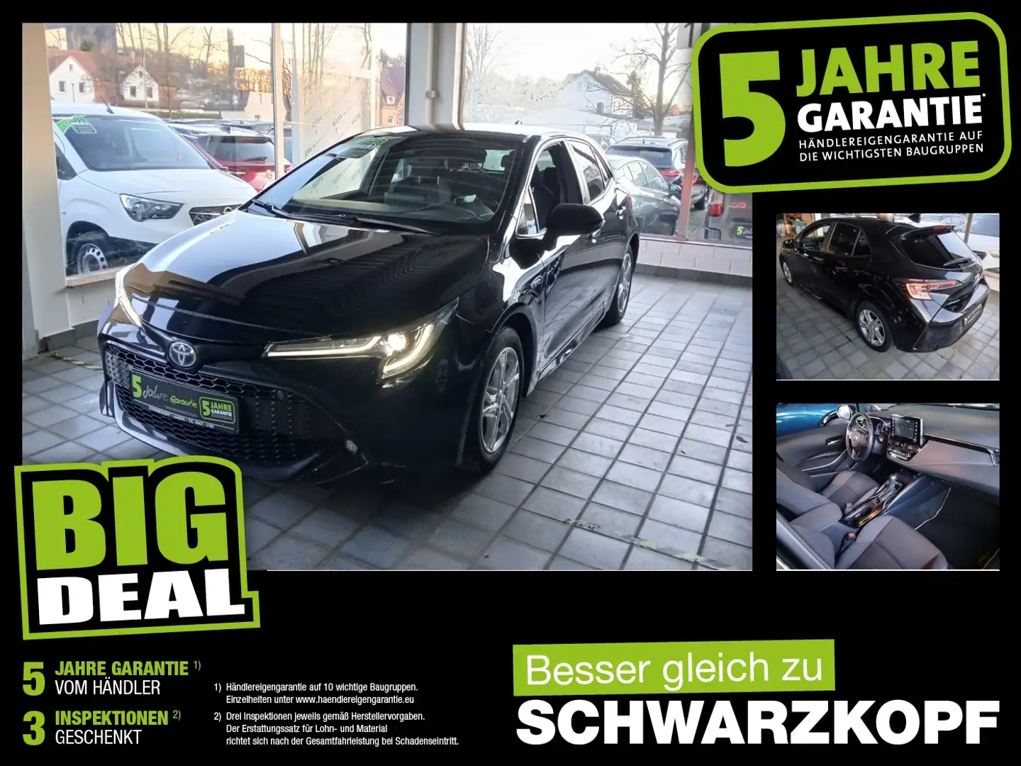Toyota Corolla 1.8T Fin. ab 2,99% WirelessCharg.,Navi Schwarz - 1