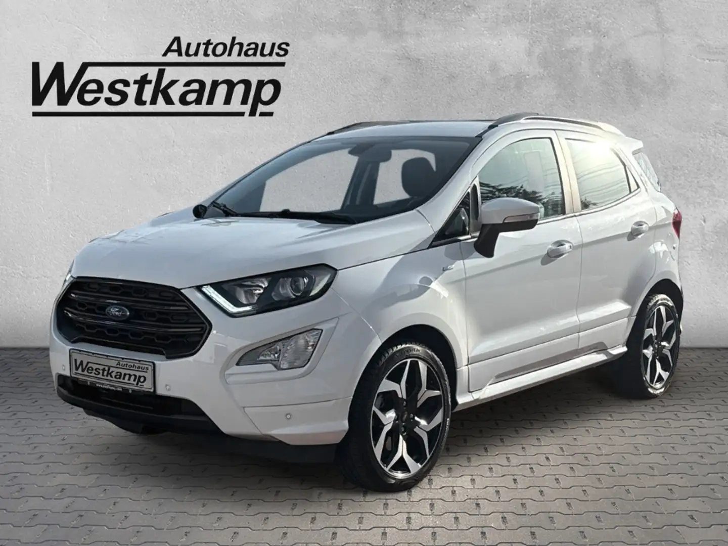 Ford EcoSport ST-Line 1,0 EcoBoost Schiebedach Teilleder Bang-Ol Weiß - 1