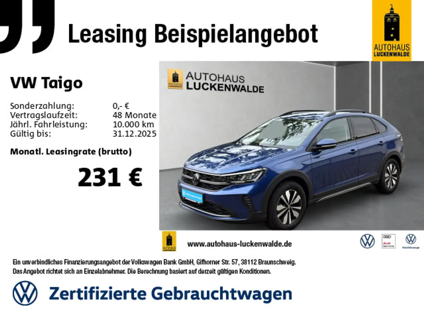 Volkswagen Taigo 1.5 TSI Move DSG *App-Connect*PDC*LED*SHZ* Blau - 1